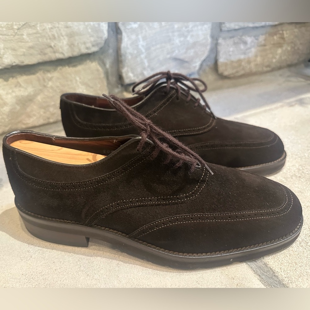 E.T. Wright Men’s Suede Dark Brown Dress Shoes